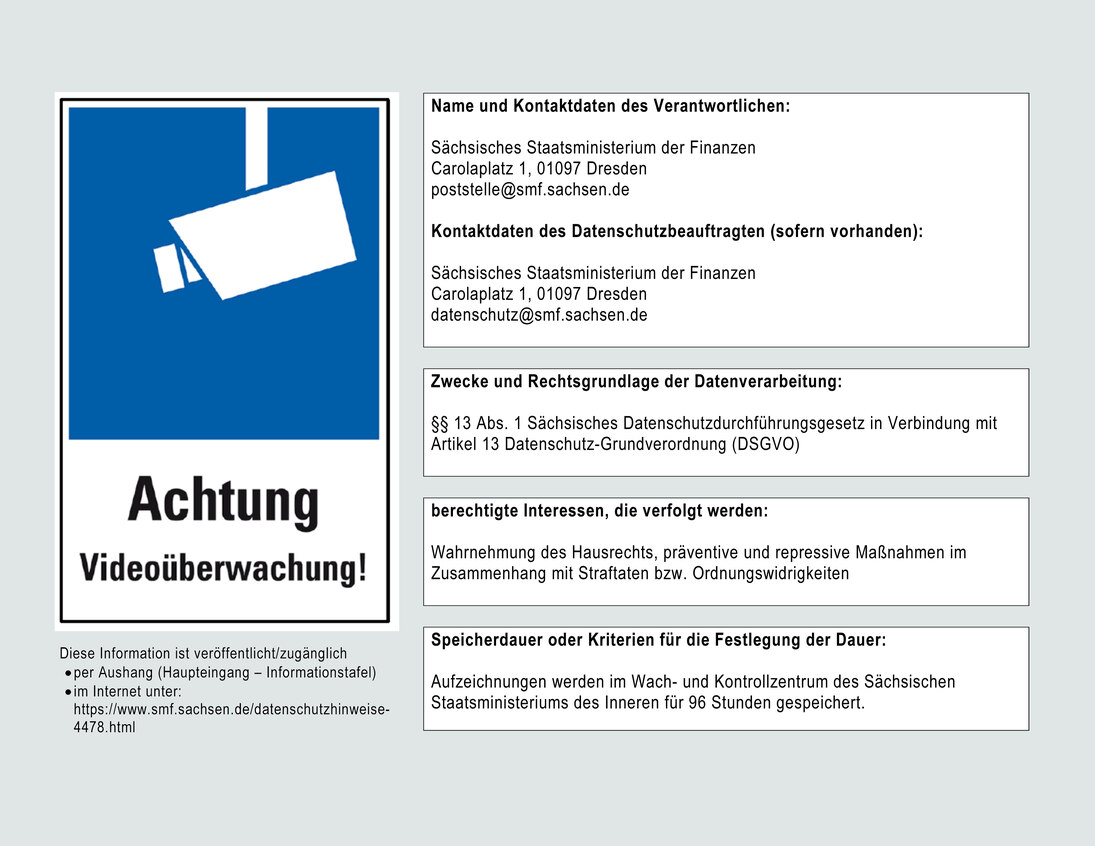 Hinweisschild Videoüberwachung mit Kamera-Symbol