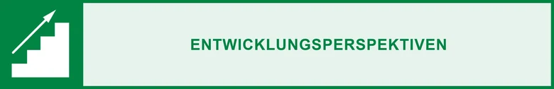 Treppe mit Pfeil nach oben: Entwicklungsperspektiven