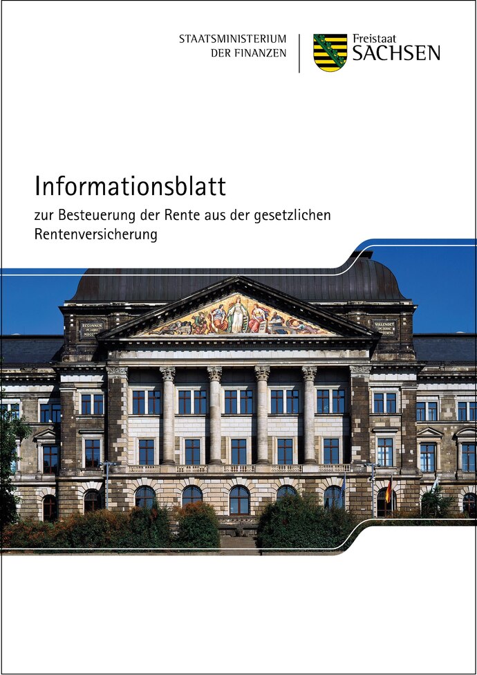 Titelbild Broschüre Rentenbesteuerung