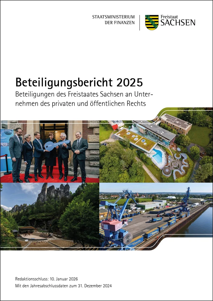 Titelbild des Beteiligungsberichtes.