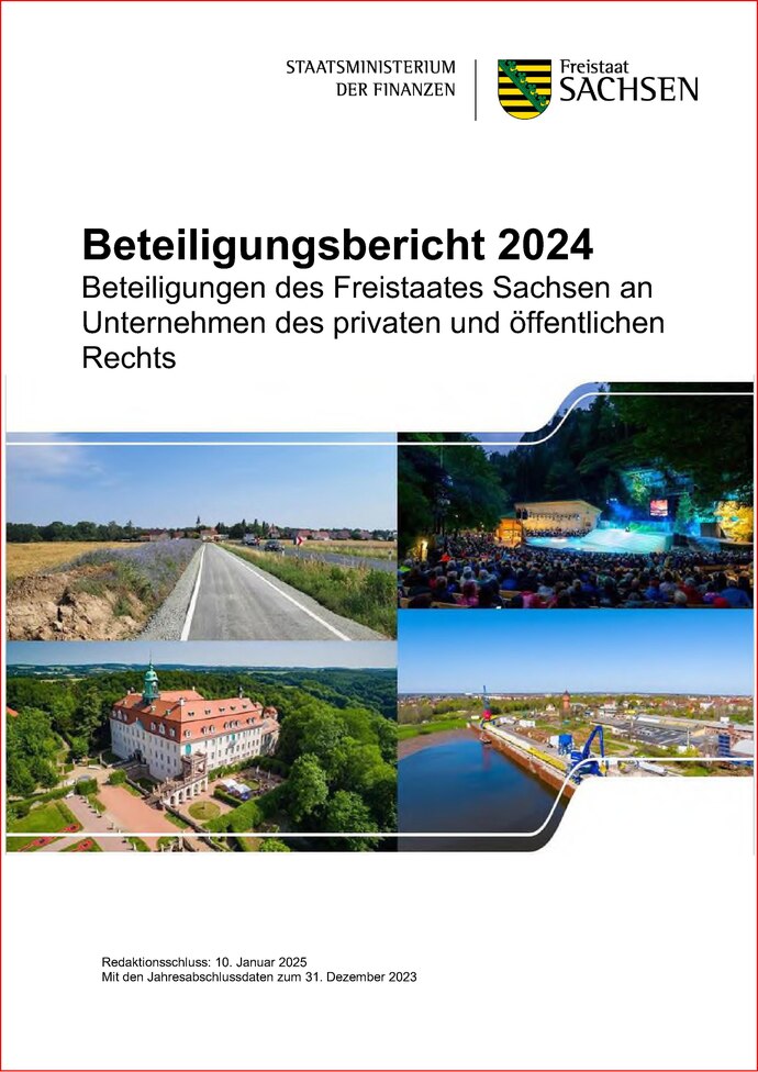 Titelbild des Beteiligungsberichtes.