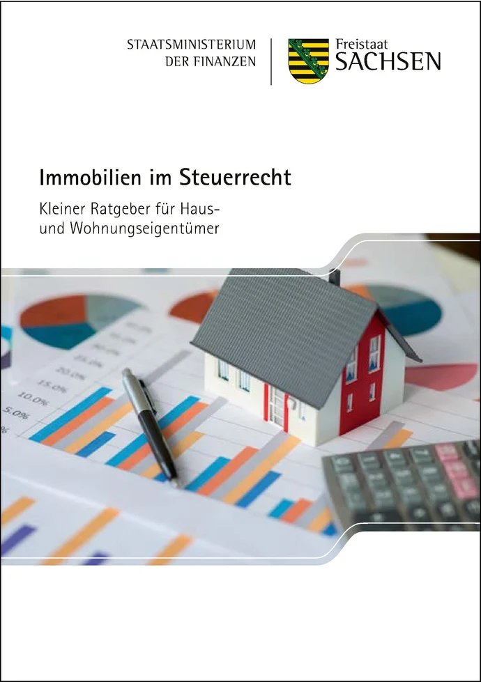 Titelbild der Broschüre "Immobilien im Steuerrecht"
