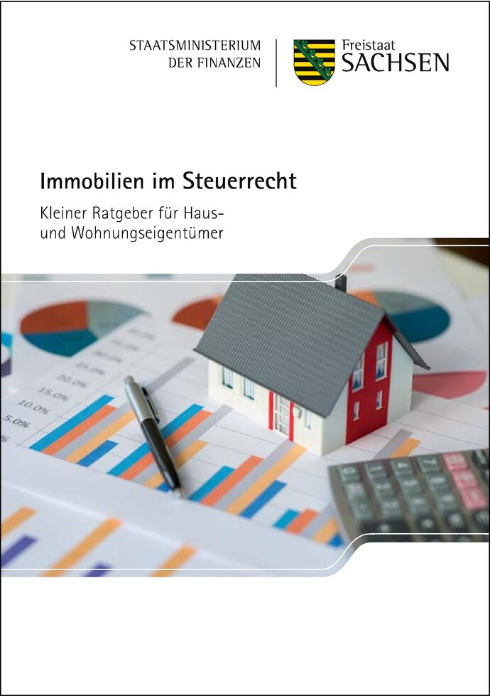 Titelbild der Broschüre "Immobilien im Steuerrecht"