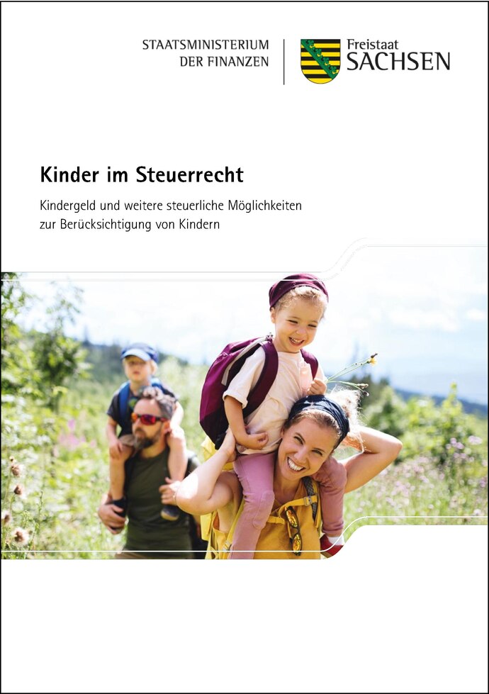 Titelbild Broschüre Kinder im Steuerrecht