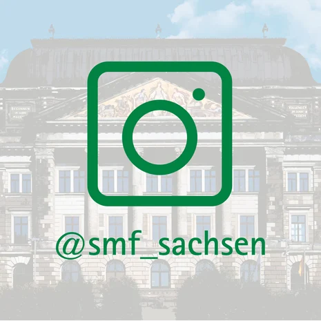 Logo von Instagram in Kombination mit dem Profilnamen SMF_SACHSEN
